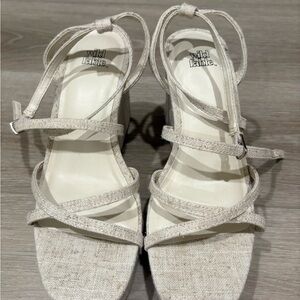 Wild Fable Beige Strappy Wedge Sandals